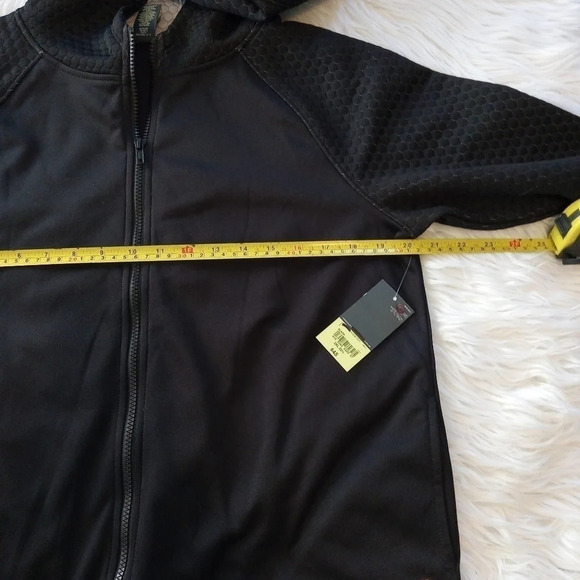 Xercion womans black fleece zipup jacket Sz 3Xl - Picture 5 of 8